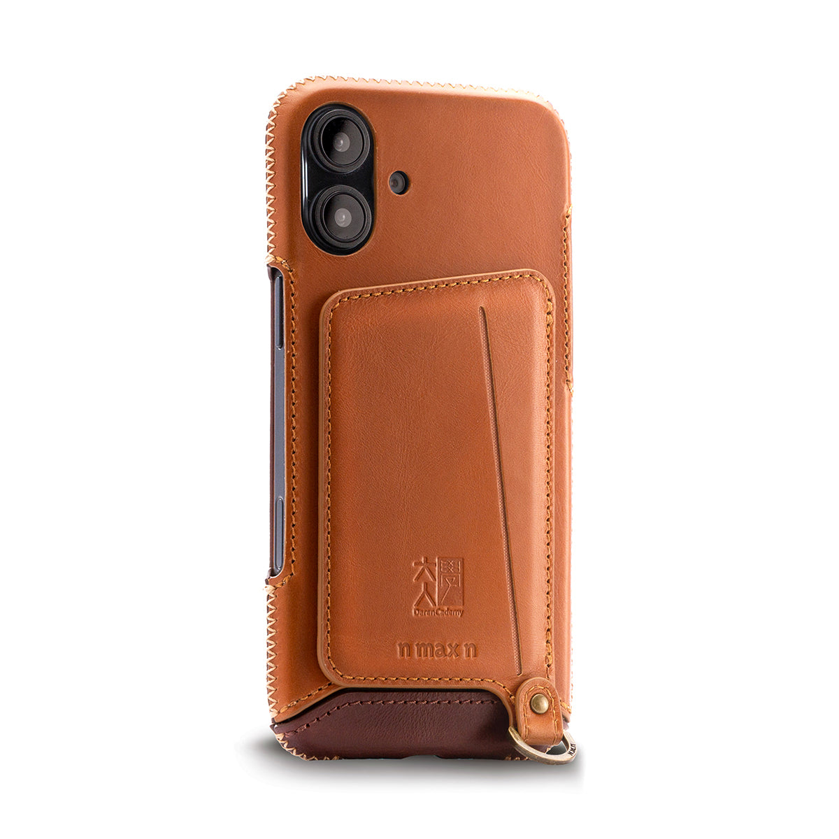 【iPhone 16 Plus】 磁吸站立卡袋真皮手機殼(751MG)
