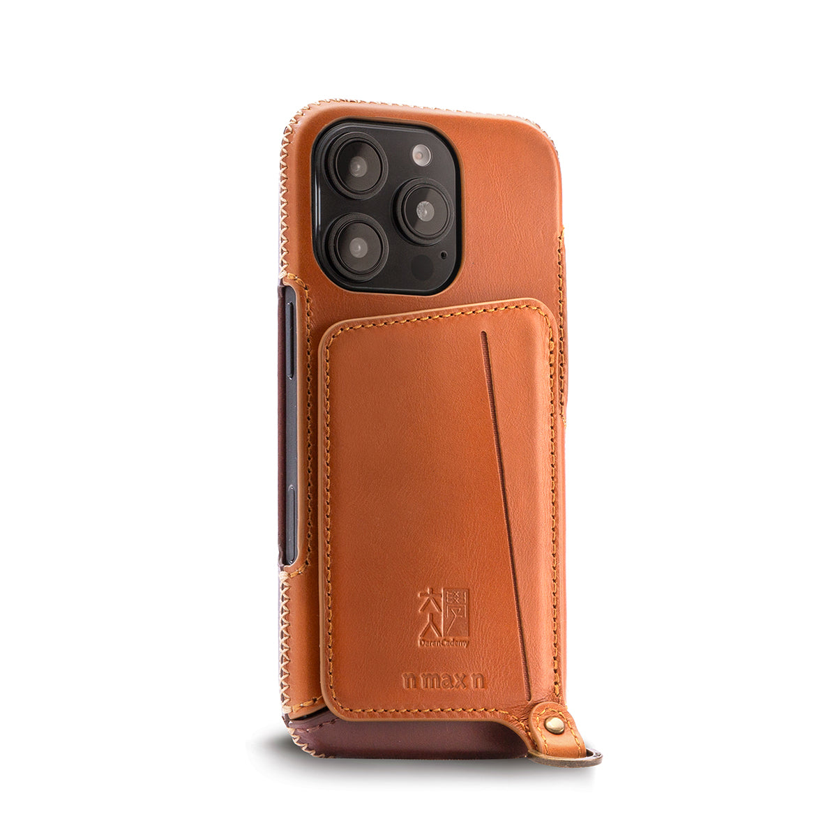 【iPhone 16 Pro】磁吸站立卡袋真皮手機殼(751MG)